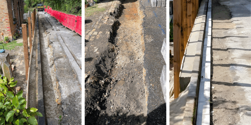 Two stage reinforced concrete application